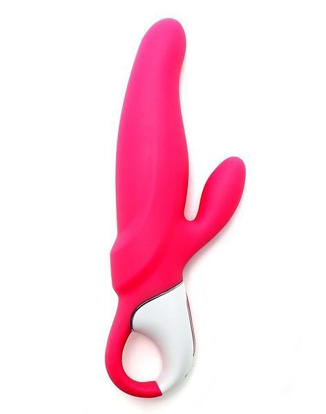 Потужний вібратор-кролик, два мотори, литий силікон, 12 режимів роботи - Satisfyer Vibes Mr. Rabbit SO2199 фото