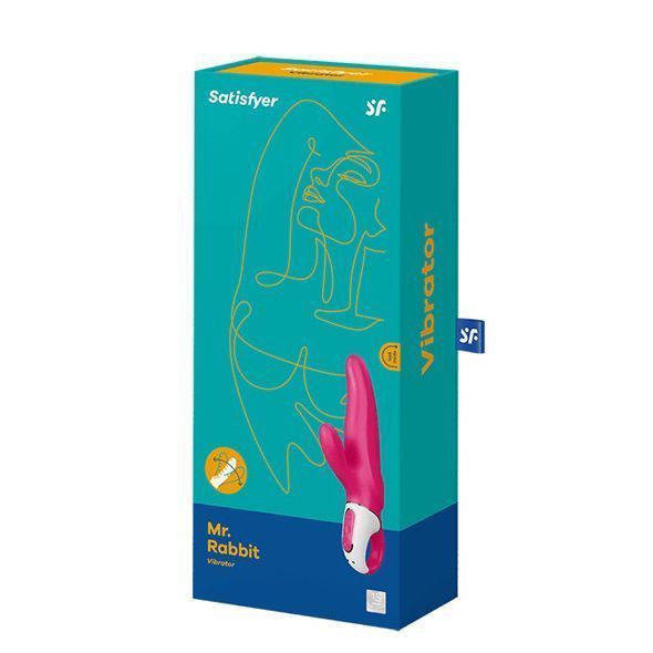 Потужний вібратор-кролик, два мотори, литий силікон, 12 режимів роботи - Satisfyer Vibes Mr. Rabbit SO2199 фото