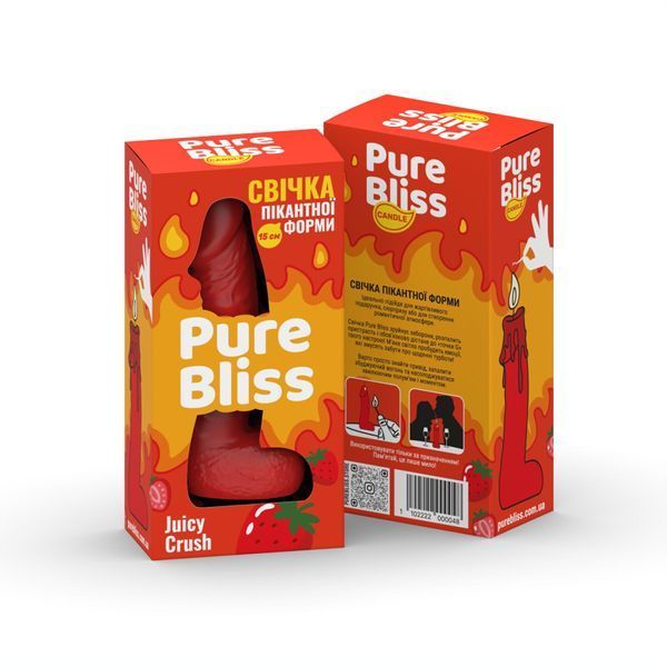 Ароматна свічка пікантної форми (Ягідний вибух) 15 см &mdash; Pure Bliss Red Juicy Crush SX3034 фото