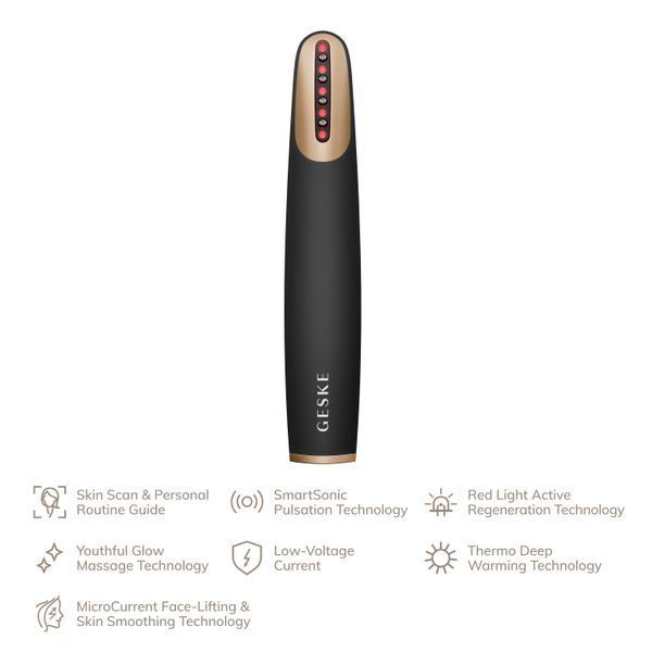 Пристрій для зміцнення і тонізації шкіри обличчя GESKE Skin Firming Wand 7в1 gray HB0428 фото