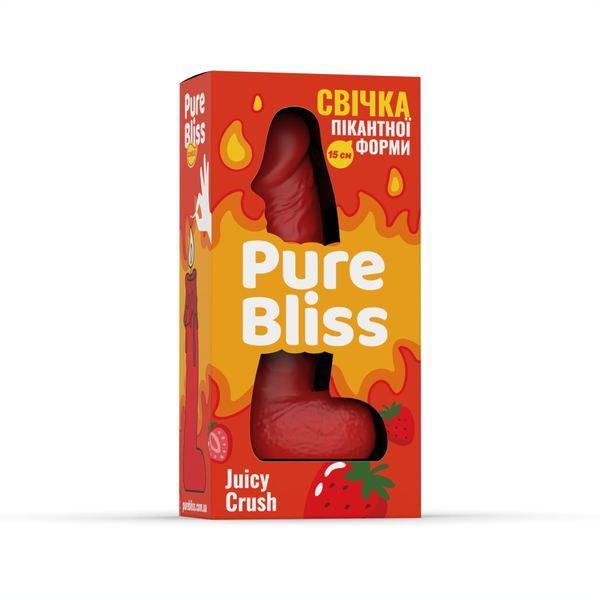 Ароматна свічка пікантної форми (Ягідний вибух) 15 см &mdash; Pure Bliss Red Juicy Crush SX3034 фото