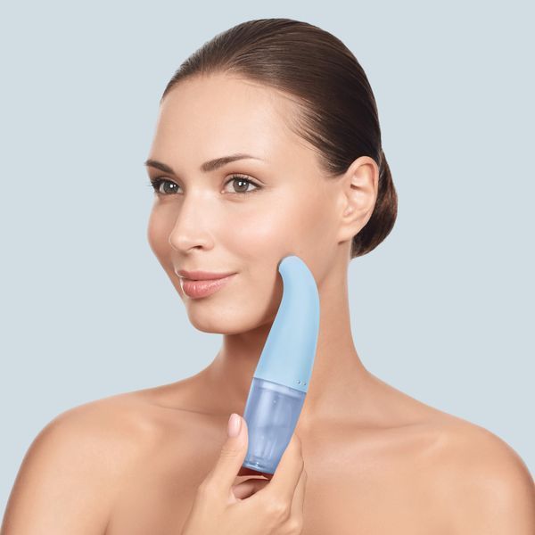 Очищуючий засіб для обличчя GESKE Aqua-Stream Face Cleanser 8в1 aquamarine HB0395 фото