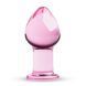 Скляна анальна пробка, діаметр 4,3 см, рожева - Gildo Pink Glass Buttplug No. 26.2 SO4421 фото 1