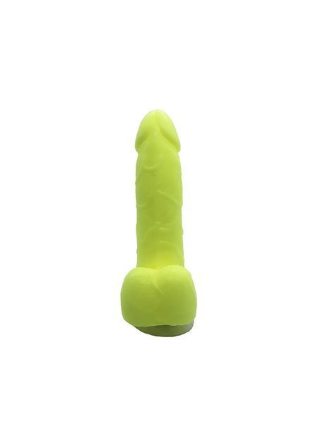 Крафтове мило-член із присоскою, натуральне, 12 см &mdash; Чистий Кайф Yellow size S SO4803 фото