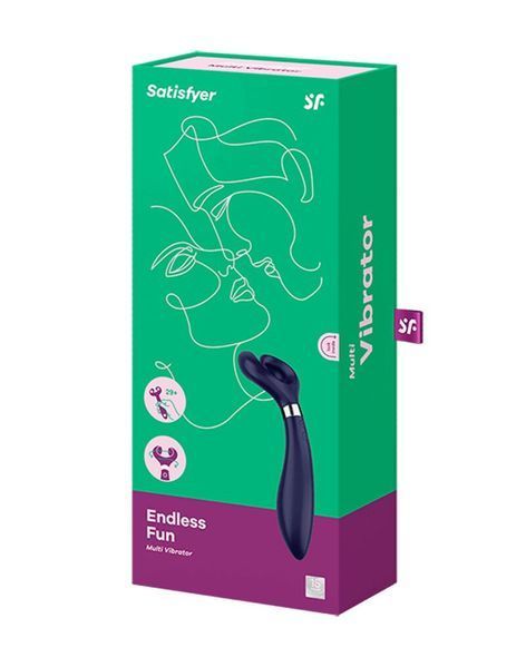 Вібратор для пар, три мотори, багатофункціональний - Satisfyer Endless Fun Blue SO6992 фото