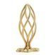 Спіральна анальная пробка, діаметр 3,9 см - LOCKINK SEVANDA Hollow Spiral Golden Metal Anal Plug - L SX0884 фото 1