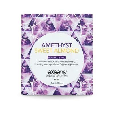 Пробник масажної олії, Мигдальний аромат EXSENS Amethyst Sweet Almond (3 мл) SO2383 фото