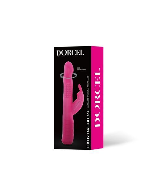 Вібратор-кролик з перлинним масажем і головкою, що обертається - Dorcel Baby Rabbit Magenta 2.0 SO8680 фото