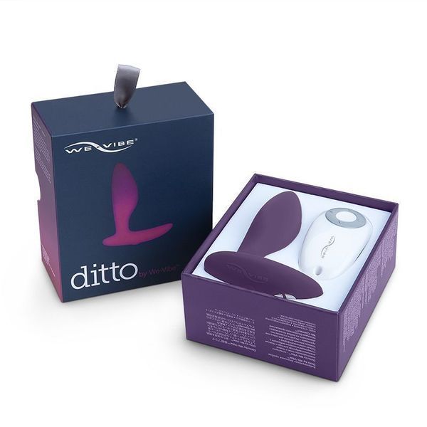 Анальна смарт-вібропробка з пультом ДК - We-Vibe Ditto Purple SO1639 фото