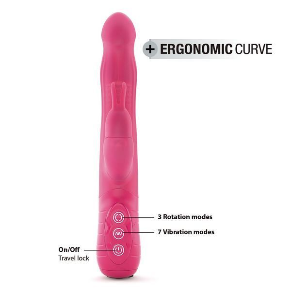 Вібратор-кролик з перлинним масажем і головкою, що обертається - Dorcel Baby Rabbit Magenta 2.0 SO8680 фото