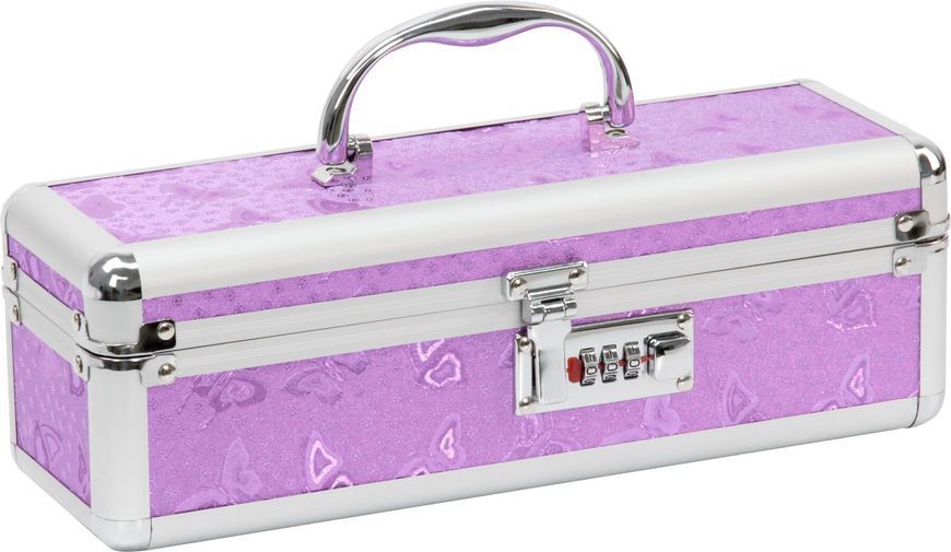 Кейс для зберігання секс-іграшок з кодовим BMS Factory - The Toy Chest Lokable Vibrator Case Purple SO5562 фото