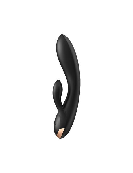 Смарт вібратор-кролик із подвійним відростком - Satisfyer Double Flex Black SO6094 фото