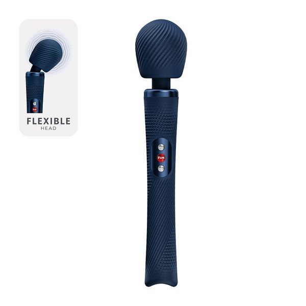 Вібромасажер, суперпотужний та легкий, до 6 годин роботи - Fun Factory VIM Vibrating Wand Nightblue SX3660 фото