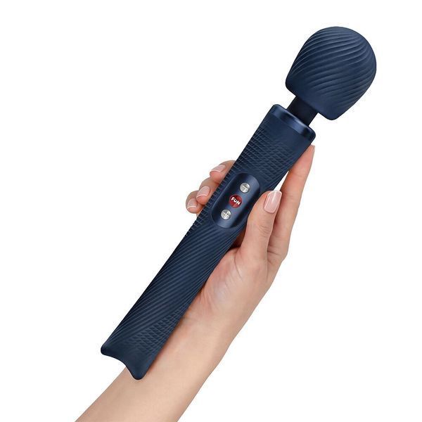 Вібромасажер, суперпотужний та легкий, до 6 годин роботи - Fun Factory VIM Vibrating Wand Nightblue SX3660 фото