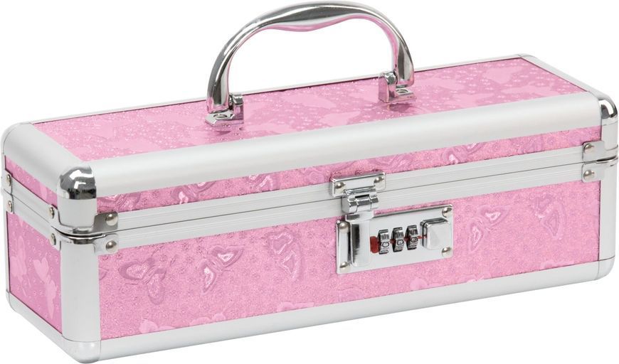 Кейс для зберігання секс-іграшок з кодовим BMS Factory - The Toy Chest Lokable Vibrator Case Pink SO5563 фото