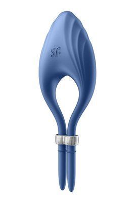 Ерекційне віброкільце-ласо, 10 режимів, потужний мотор Satisfyer Duelist Blue SO6275 фото