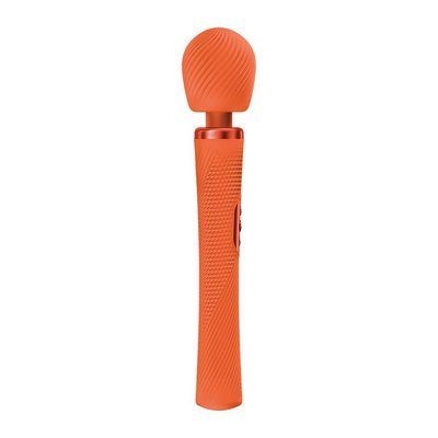 Вібромасажер, суперпотужний та легкий, до 6 годин роботи - Fun Factory VIM Vibrating Wand Orange SX3661 фото