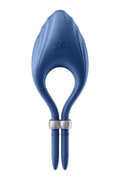 Ерекційне віброкільце-ласо, 10 режимів, потужний мотор Satisfyer Duelist Blue SO6275 фото