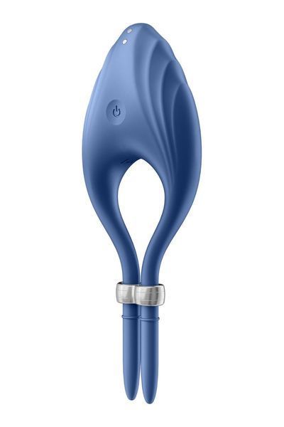 Ерекційне віброкільце-ласо, 10 режимів, потужний мотор Satisfyer Duelist Blue SO6275 фото