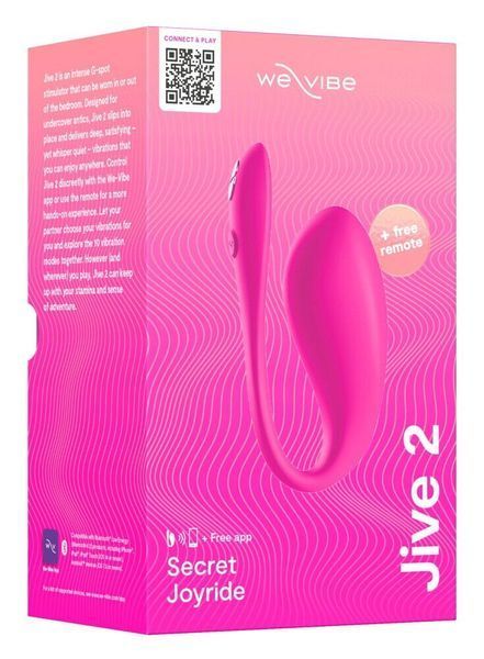 Смарт-віброяйце We-Vibe Jive 2 Electric Pink, пульт ДК, до 4 годин роботи SX2148 фото