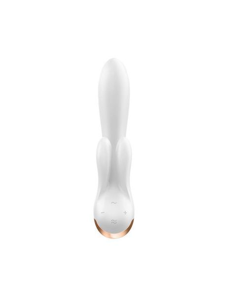 Смарт вібратор-кролик із подвійним відростком - Satisfyer Double Flex White SO6095 фото