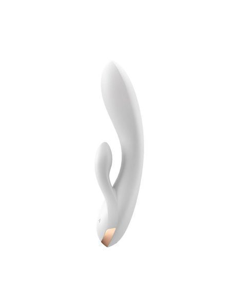 Смарт вібратор-кролик із подвійним відростком - Satisfyer Double Flex White SO6095 фото