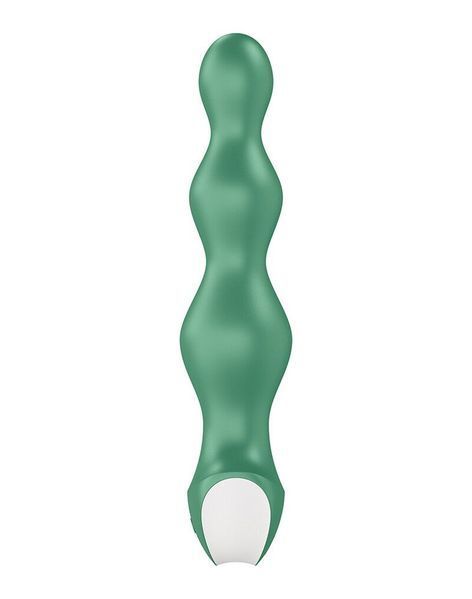 Анальний стимулятор-намистини з двома моторами - Satisfyer Lolli-Plug 2 Green SO4926 фото