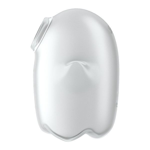 Вакуумний кліторальний стимулятор із вібрацією Satisfyer Glowing Ghost White SX0544 фото