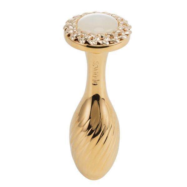 Анальна пробка золотого кольору, діаметр 2,3 см - LOCKINK SEVANDA Pearl Pear-shape Anal Plug No. 1 SX0887 фото