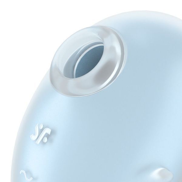 Вакуумний кліторальний стимулятор із вібрацією Satisfyer Cutie Ghost Blue SX0572 фото
