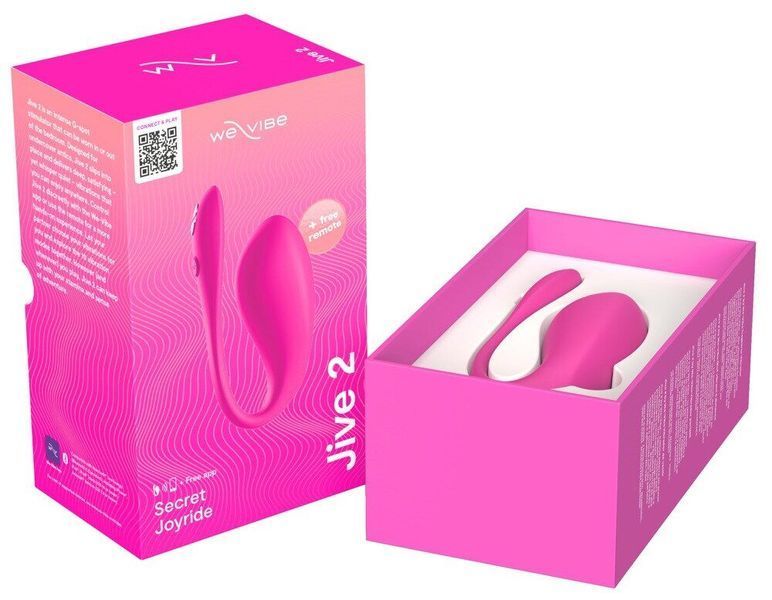 Смарт-віброяйце We-Vibe Jive 2 Electric Pink, пульт ДК, до 4 годин роботи SX2148 фото