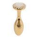 Анальна пробка золотого кольору, діаметр 2,3 см - LOCKINK SEVANDA Pearl Pear-shape Anal Plug No. 1 SX0887 фото 3