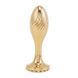 Анальна пробка золотого кольору, діаметр 2,3 см - LOCKINK SEVANDA Pearl Pear-shape Anal Plug No. 1 SX0887 фото 2