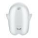 Вакуумний кліторальний стимулятор із вібрацією Satisfyer Glowing Ghost White SX0544 фото 5