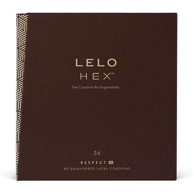 Презервативи LELO HEX Condoms Respect XL 36 шт, тонкі та суперміцні, збільшений розмір SO8133 фото
