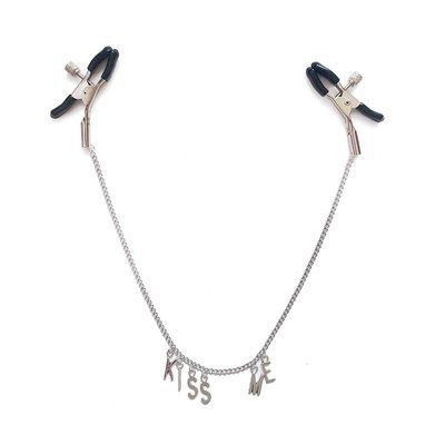 Затискач для сосків на ланцюжку Art of Sex - Nipple Сlamps Kiss Me SO5863 фото