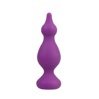 Анальна пробка розмір М, макс. діаметр 3,6 см, з двома переходами - Adrien Lastic Amuse Medium Purple M AD20273 фото