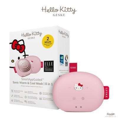 Ультразвукова маска тепло та холод GESKE Sonic Warm&Cool Mask 8в1 by Hello Kitty pink HB0247 фото