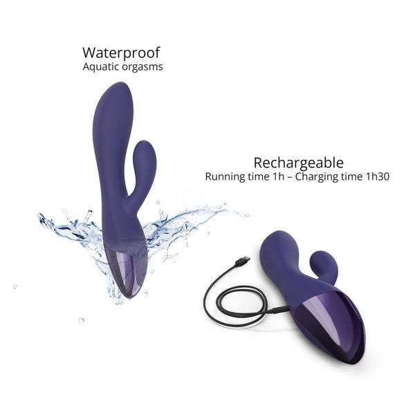 Вібратор-кролик - Love To Love FUNKY BUNNY MIDNIGHT INDIGO SO8683 фото