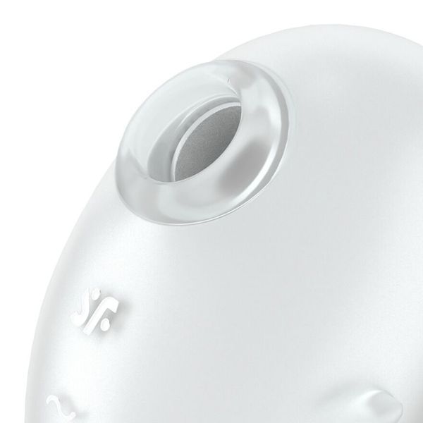 Вакуумний кліторальний стимулятор із вібрацією Satisfyer Cutie Ghost White SX0573 фото