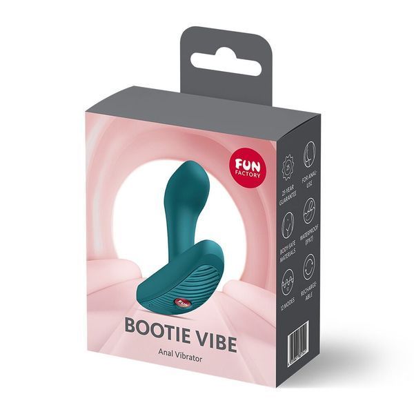 Анальна вібропробка 2,6 см зелена - Fun Factory Bootie Vibe Bottle Green SX3713 фото