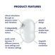 Вакуумний кліторальний стимулятор із вібрацією Satisfyer Cutie Ghost White SX0573 фото 3