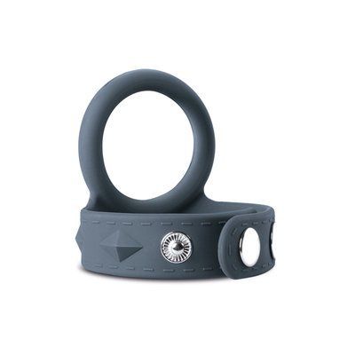 Подвійне регульоване ерекційне кільце на кнопках Boners Cock & Ball Strap, розмір L SO8858 фото