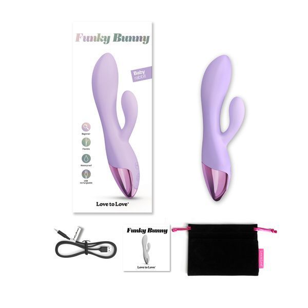 Вібратор-кролик - Love To Love FUNKY BUNNY VIVA MAUVE SO8684 фото