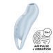 Вакуумний кліторальний стимулятор із вібрацією Satisfyer Pocket Pro 1 Blue SX0574 фото 1