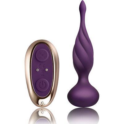 Анальна вібропробка з пультом ДК, фіолетова - Rocks Off Petite Sensations Discover Purple SO5977 фото