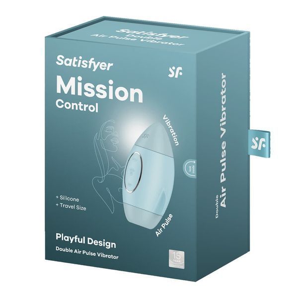Вакуумний вібратор Satisfyer Mission Control Blue SO8969 фото
