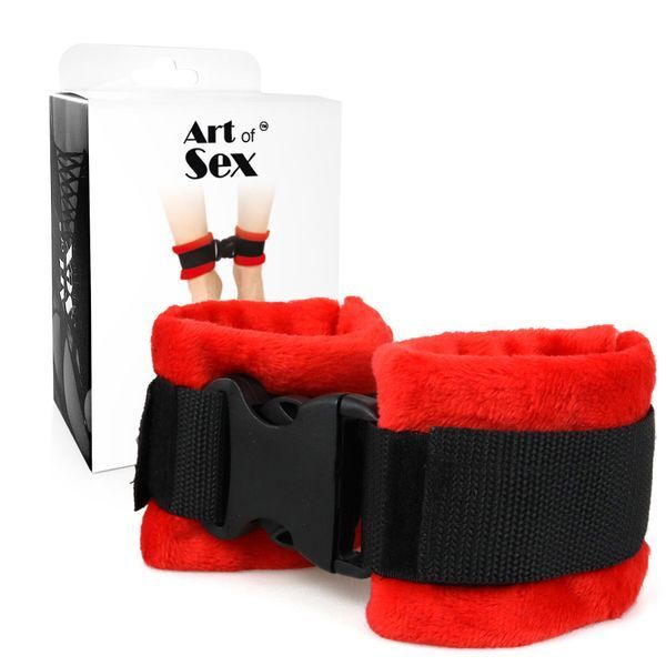 Поножі Art of Sex Ankle Cuffs - Soft Touch Червоні SO8498 фото