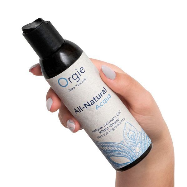 Лубрикант на водній основі, нелипкий, гладенький, натуральний склад - Orgie All Natural Acqua (150 мл) SX1495 фото