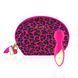 Мінівібромасажер Rianne S: Lovely Leopard Pink, 10 режимів роботи, косметичка-чохол, мед.силікон SO3886 фото 3